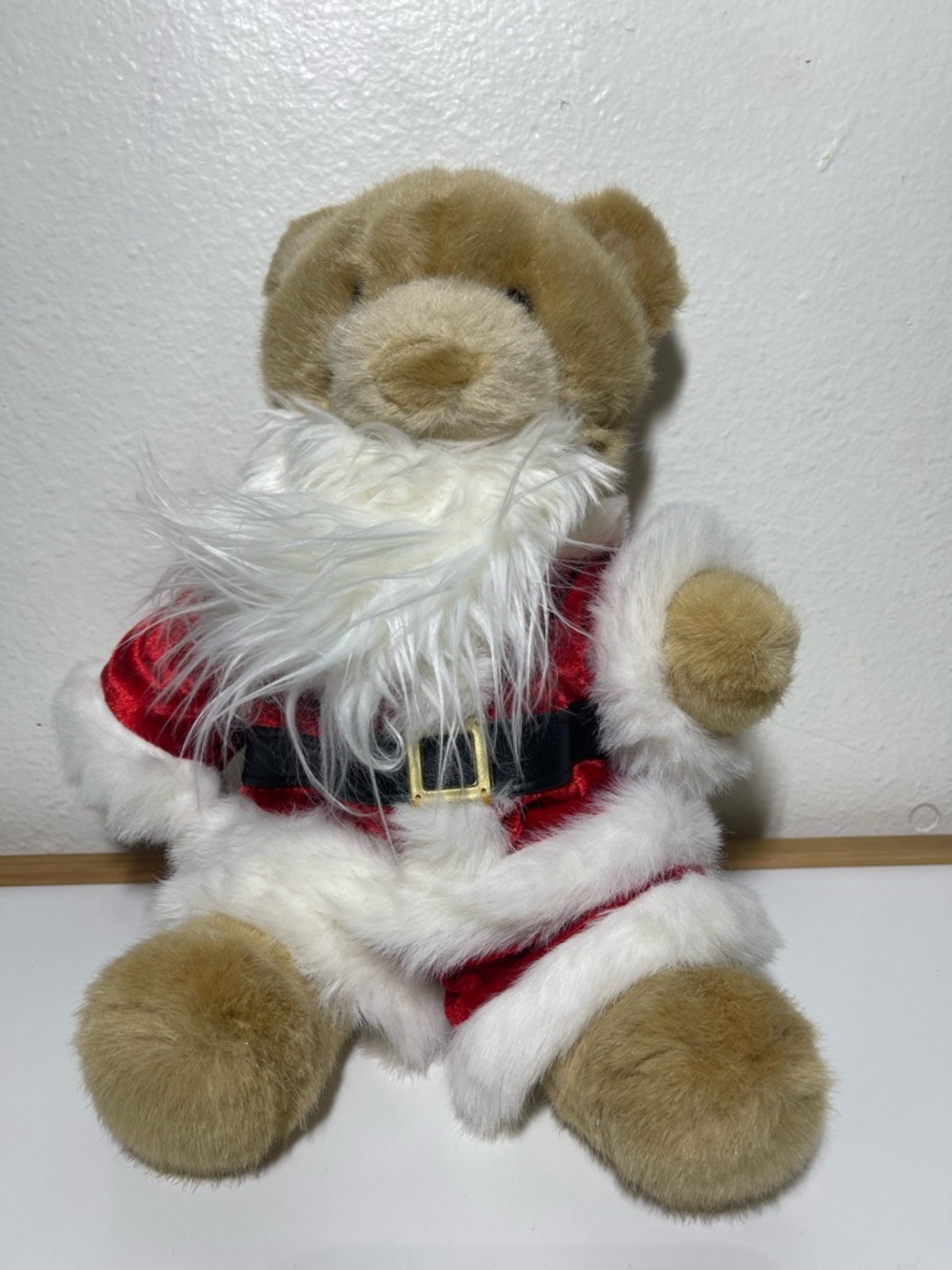 BUILD A BEAR CUTE BEAR WITH SANTA OUTFIT &  BEARD